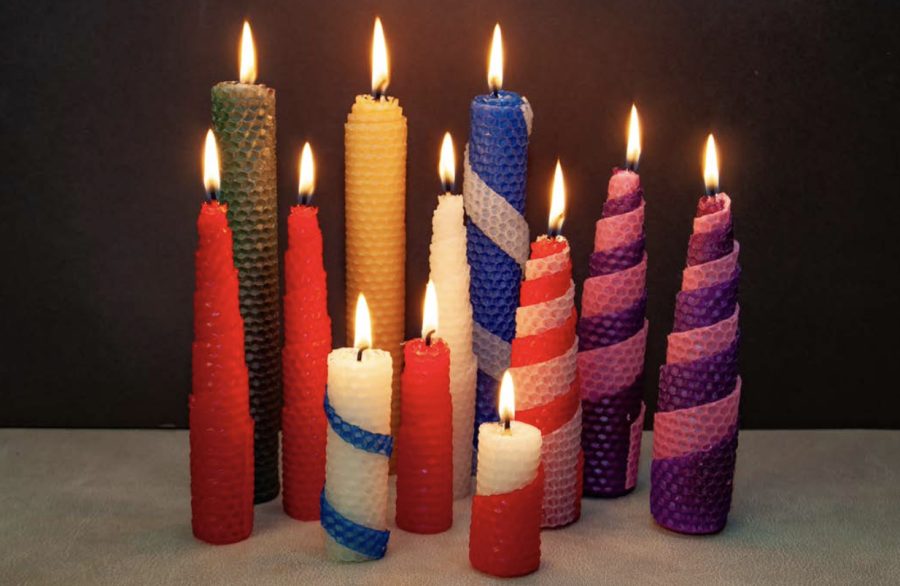 How to make your own beeswax candles for Christmas