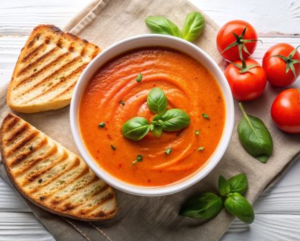 A quick tomato soup to warm the cockles