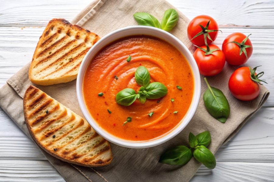 A quick tomato soup to warm the cockles